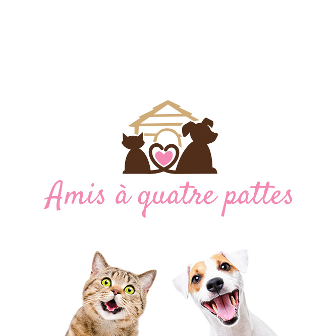 Exemple de logo personnalisé de soins pour animaux de compagnie