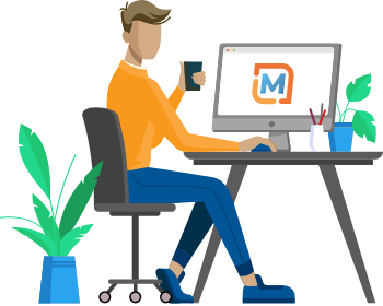 Designer working at a computer